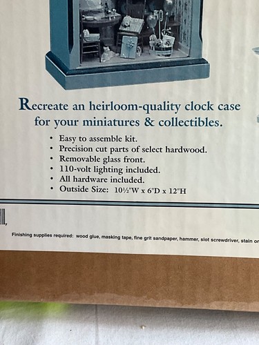 Coachman Clock Box Dollhouse Miniature Model ACP203 Kit Lighting & Hardware - Picture 6 of 8