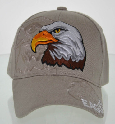 NEW! BIG EAGLES BALL CAP HAT TAN | eBay