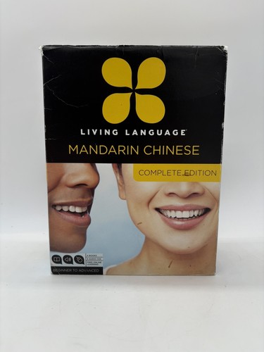 Living Language Mandarin Chinese Beginner to Advance 4 Books 9 audio CDs Set