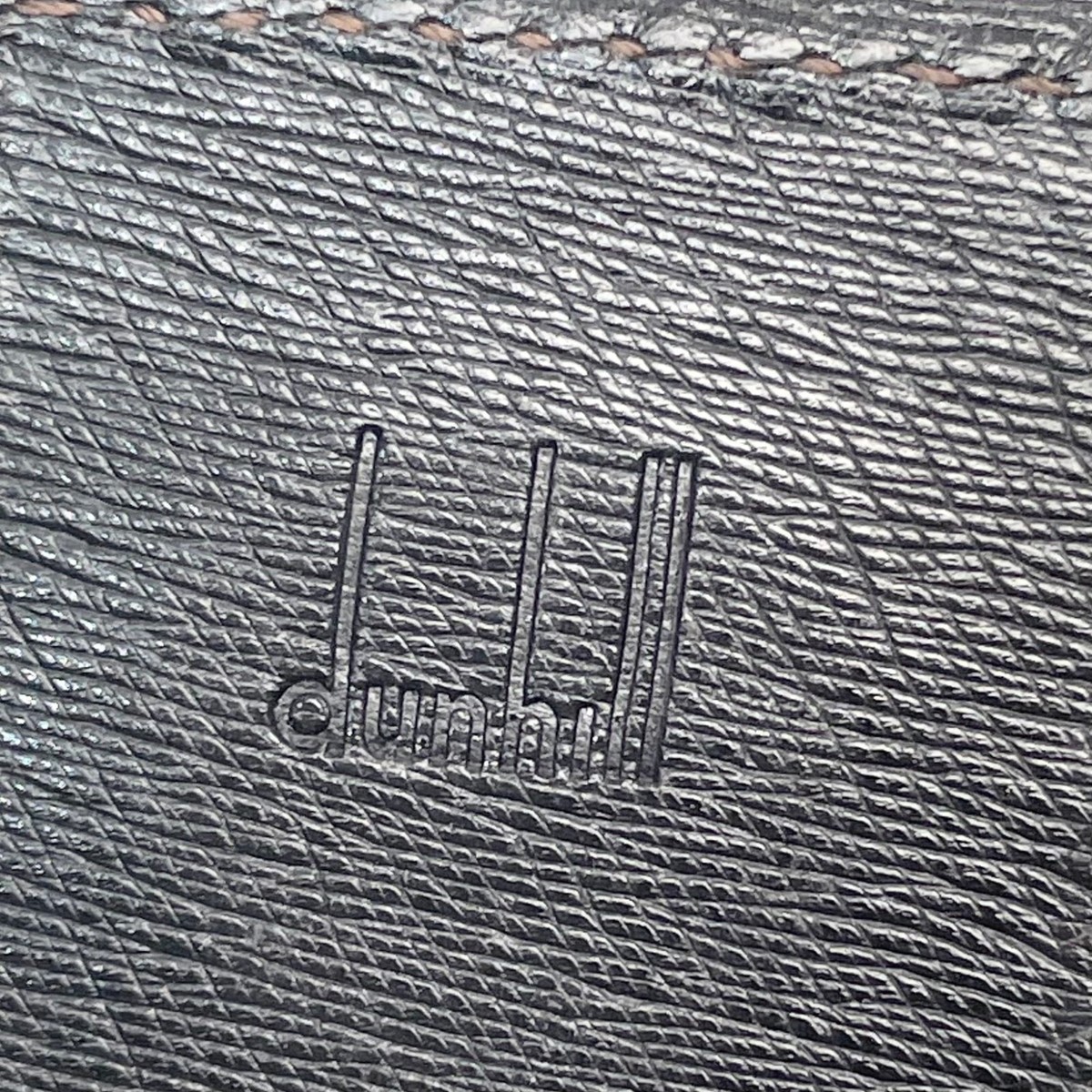 Excellent! DUNHILL Money Clip Billfold Purse Wallet Leather