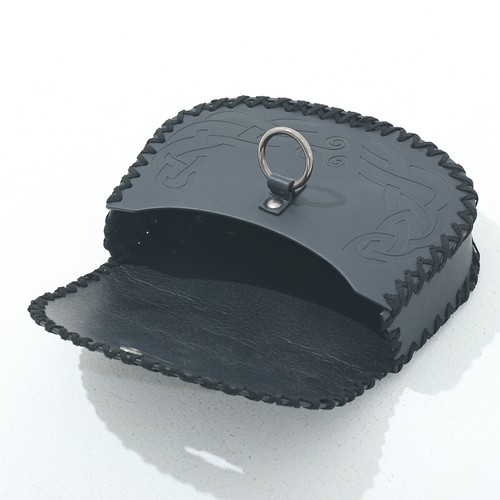 Retro Medieval Renaissance Viking Totem Pouch Faux Leather Coin Bag Pouch Bag - Bild 27 von 38