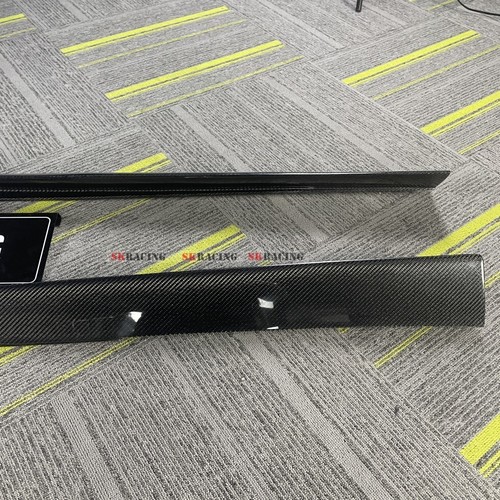 2PCS CARBON FIBER SIDESKIRTS SIDE SKIRT SIDE LIP FITS FERRARI F8 TRIBUTO SPIDER - Picture 18 of 22