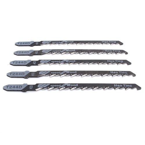 5Pcs T244D HCS Jigsaw Blades Set Air Body Saw Blades Cutting Blade Kit