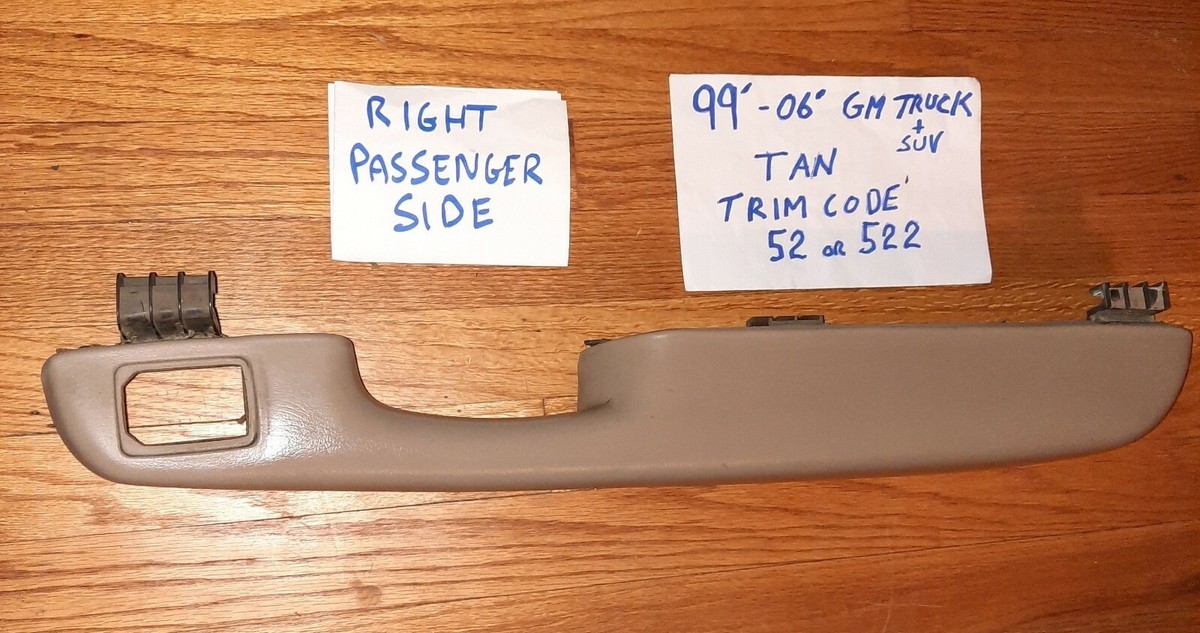 01 02 03 04 05 2006 SILVERADO SUBURBAN YUKON DOOR ARM REST OEM