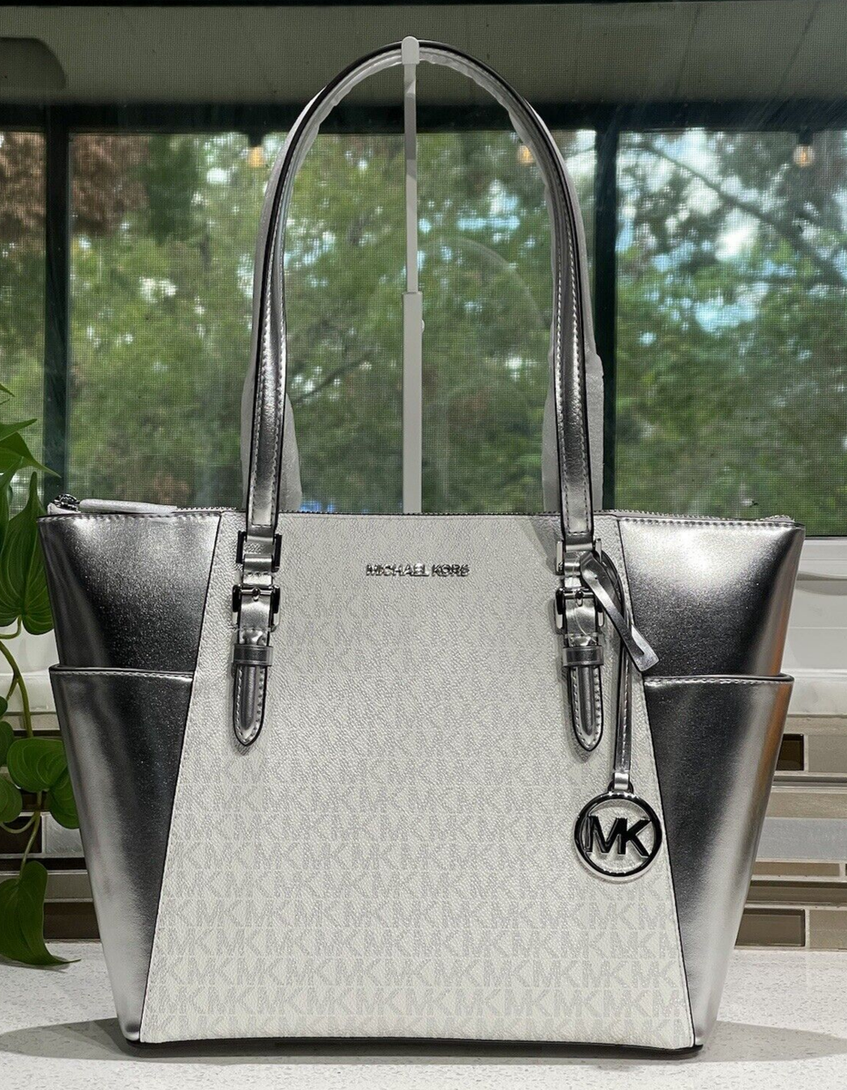 MICHAEL KORS CHARLOTTE LARGE MED TOTE SHOULDER BAG PURSE MK