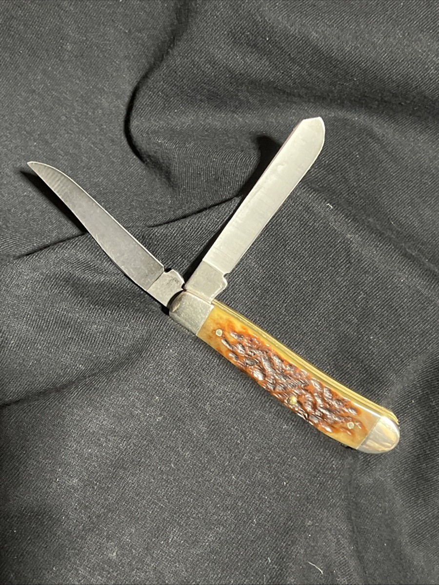 Case XX Vintage USA 6207 SP SSP 1993 Brown Bone Handle Folding