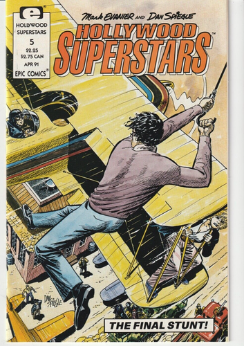 Hollywood Superstars #1,2,3,4,5 Complete Set/Mark Evanier/Dan Spiegle/Epic/1990 - Picture 5 of 5