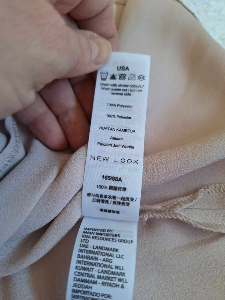 NUEVO LOOK TOP CAMISA MANGA CORTA ESTILO ALA DE MURCIÉLAGO CON CORREA. TALLA 10.Rosa Polvo. Foto 4 de 4