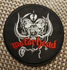 Motorhead (band) Round Embroidered Patch Iron-On Sew-On US ship Lemmy Metal