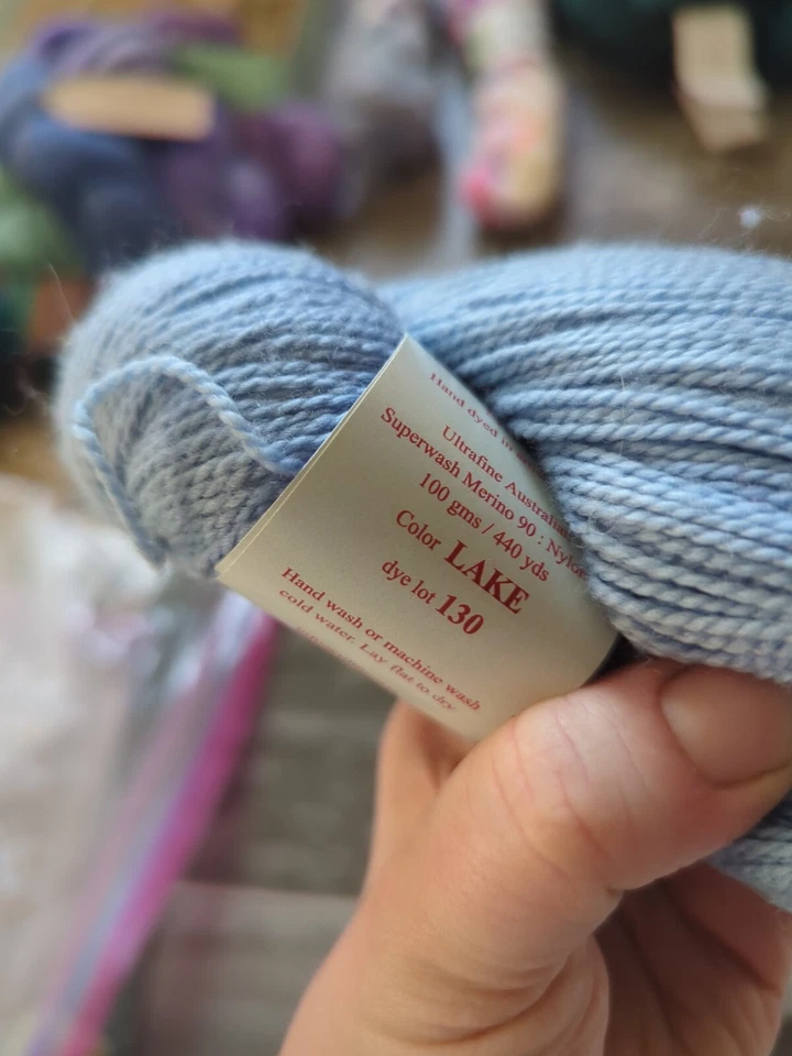 Juego de 2 calcetines Tilli Tomas Sw Merino 440 yardas cada uno teñido a mano Foto 4 de 4