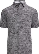 Men's Golf Polo Shirt Moisture Wicking Quick-Dry Short Sleeve UPF40 Lightweight