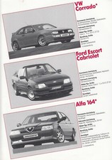 Zender Bmw E34 Vw Corrado Passat Alfa Spider 164 75 Turbo Brochure Brochure J