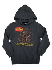 Star Wars Little Boys Gray Chewbacca Pullover Hoodie Sweatshirt