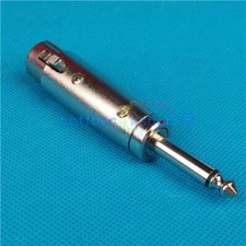 1PC XLR Female Adapter to 1/4" Single Track TRS Connector NEW
