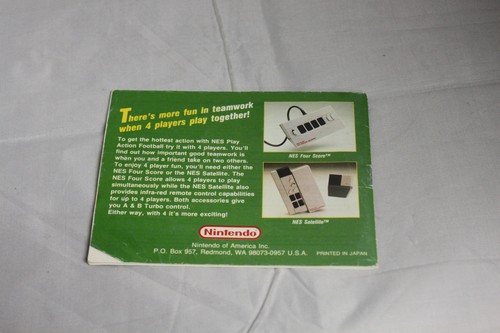 Football Nintendo NES Game Instruction Booklet/ Manual - Picture 3 of 3
