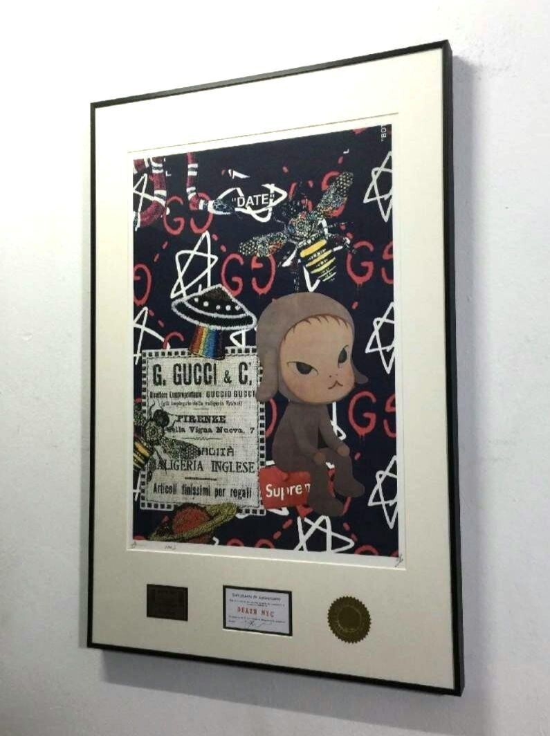 DEATH NYC Limited to 100 Posters worldwide, Yoshitomo Nara, Framed