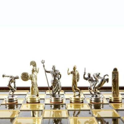 Coffret echecs 40cm acajou (Manopoulos) - Master Yeti