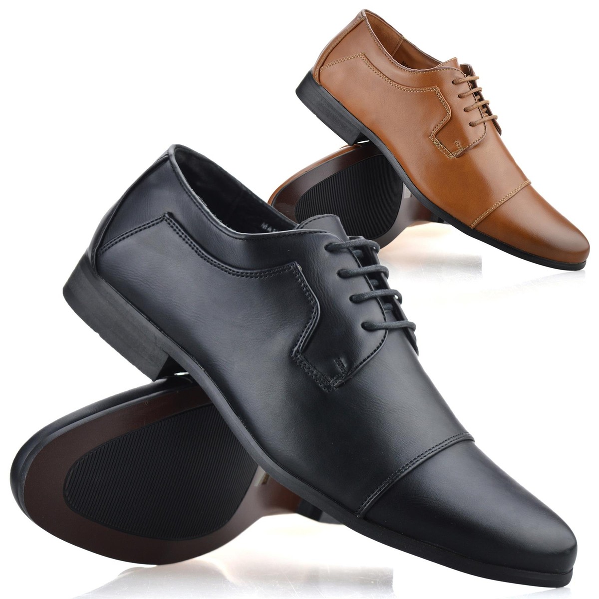 Mens Smart Casual Lace Up Memory Foam School Work Office New - Main Image
