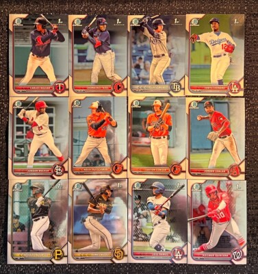 #ad 2022 Topps Bowman CHROME Prospects Complete Your Set You Pick Card BCP #1 150 $0.99