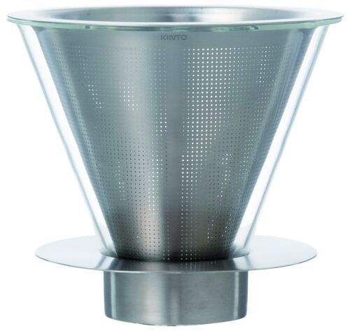KINTO CARAT Coffee Dripper 21679 Heat Resistant Glass Stainless Steel from JAPAN - Picture 7 of 12