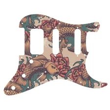 Pickguard For Fender 2019 American Ultra Stratocaster HSS Koi Tattoo
