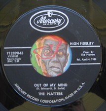 HEAR Platters 45 Twilight Time / Out Of My Mind MERCURY R B doo wop