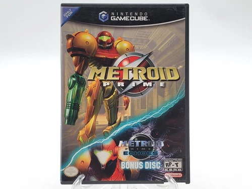 Metroid Prime w/ Echoes Bonus Disc (Nintendo GameCube, 2004) w/Manual Tested