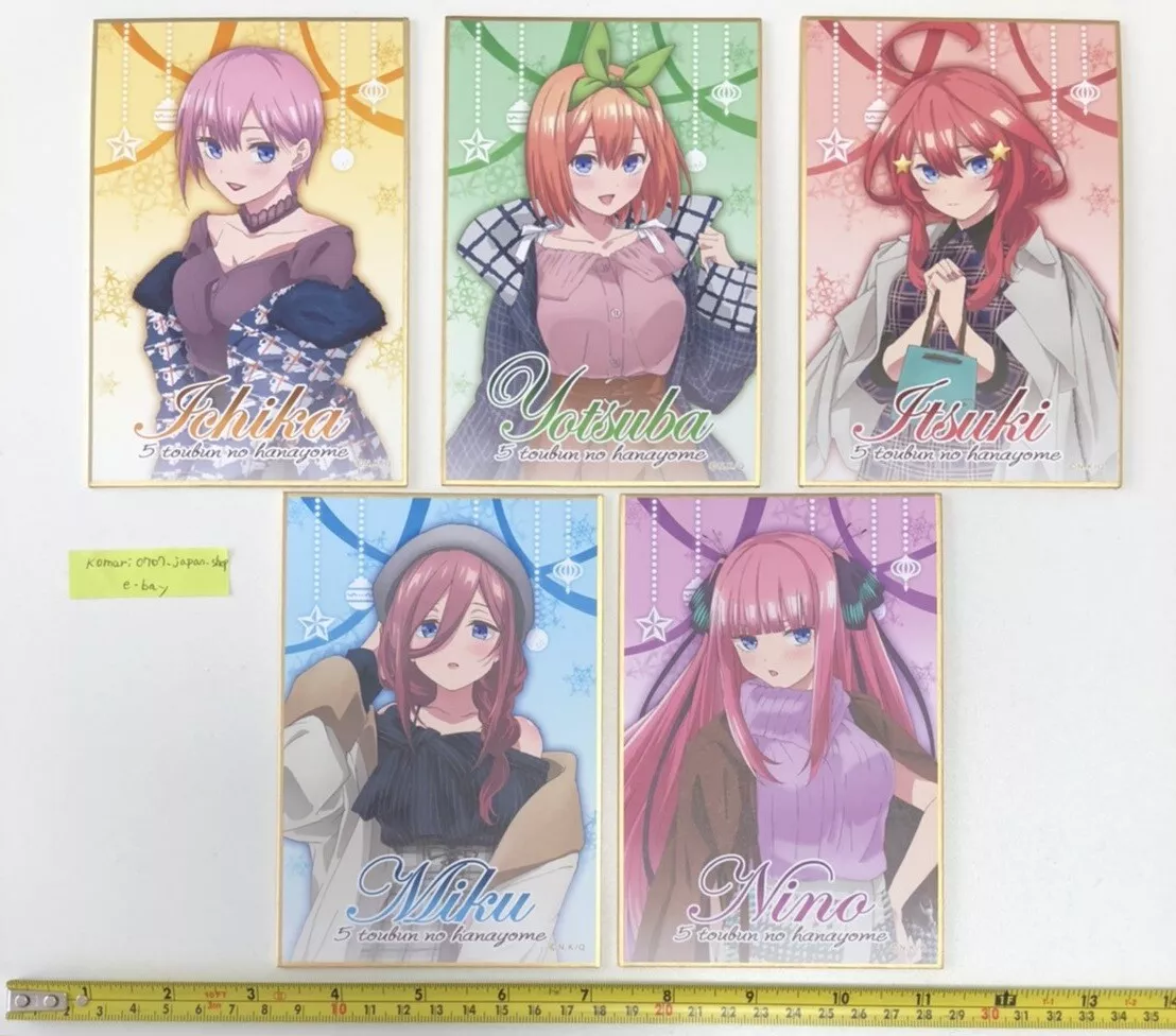 The Quintessential Quintuplets shikishi 5 full set 5 gotobun no hanayome  anime