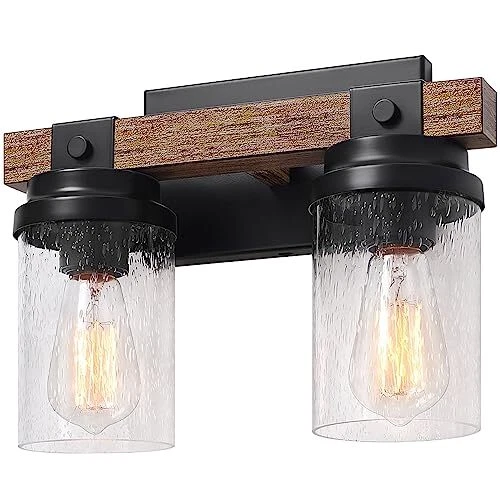 Country style vanity lights deals