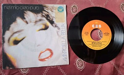 45 Runden MARCELLA BELLA  ︎ IN MEINEM REINEN HIMMEL / LIEBESFIEBER 1984 EX-/nM