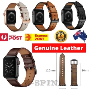 Genuine Leather Strap Watch Band for Apple Watch Series 11 10 9 8 7 6 SE 38-49MM