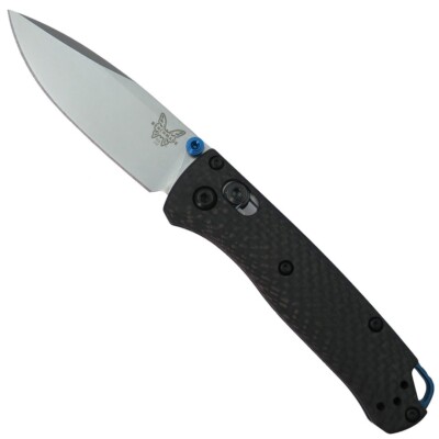 Benchmade Mini Bugout Plain Edge Folding Knife, 2.82'' Satin CPM-S90V, 533-3