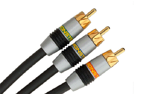 Monster 1 Meter Monster Video 3 High-Resolution Component Video Cable (MV3CV1M) - Picture 1 of 2