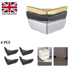 4x Heavy Duty Metal Furniture Legs Sofa Table Bed Feet Replacement Load Bearing