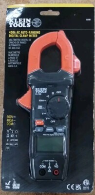Klein Tools AC Auto-Ranging 400Amp Digital Clamp Meter with Temperature