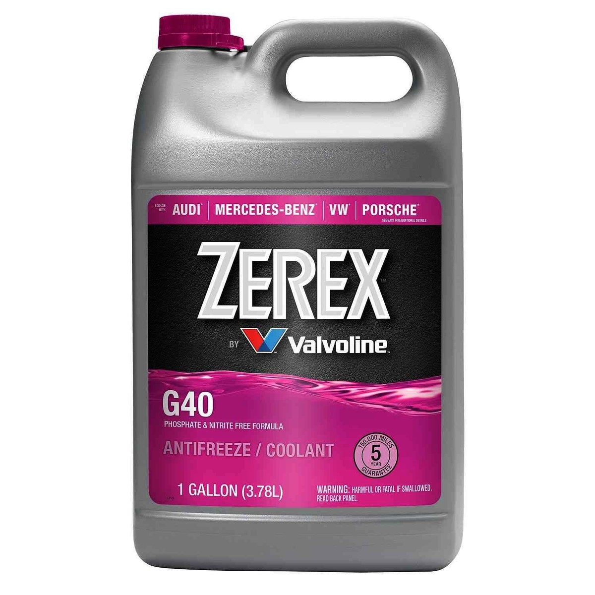 1x Gallon OEM ZEREX G40 (PINK) Coolant Antifreeze Fluid For MERCEDES  2015-2024