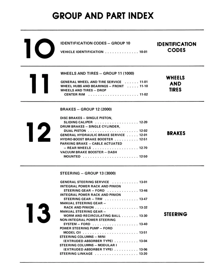 Ford Mustang 1980, Mercury y Lincoln chasis, carrocería y manual de taller eléctrico Foto 2 de 4