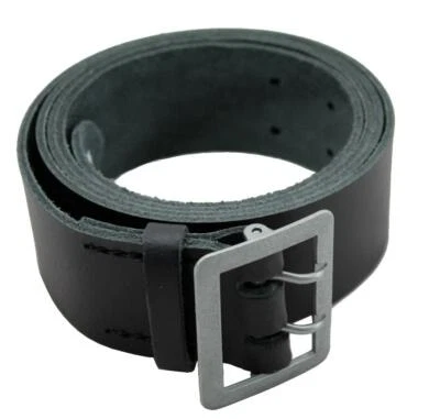 Mil-Tec Polizei Lederkoppel 2-Dorn Gürtel Polizeigürtel 90-140 cm Koppel Gurt