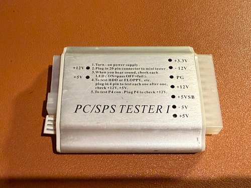 COOLMAX PC/SPS Power Supply Output Tester for PC Desktop Computer