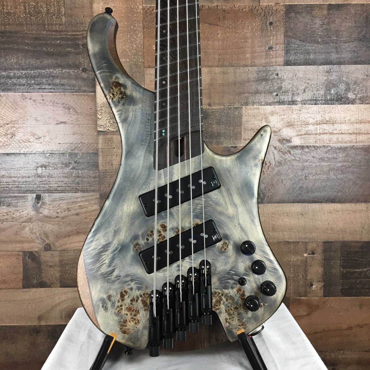 ☆ut【️手渡しのみ】Ibanez EHB1505MS PLF ケース付き Ibanez EHB1505MS 5-String Multi-Scale Ergonomic Headless Bass