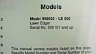 ARIENS LAWN EDGER 948 SERIES PARTS MANUAL COLLECTOR VINTAGE OEM PM-948002-91 — photo 2