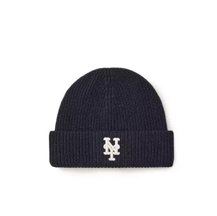 MLB KOREA] New Jelly Mid Beanie New York Mets Charcoal Gray