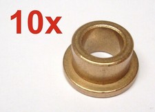 10 St&uuml;ck Bundbuchse &Oslash; 8 x 12 x 16 / 8 x 2 Gleitlager Buchse Lager Sinterbronze