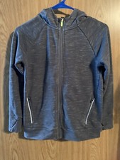 Children  s Full Zip Hoodie Gray  Lime Green Size M 8-10 All In Motion
