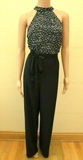 New Lipsy 2 IN 1 Animal Ptrint Black White Jumpsuit Sz UK 10 12 16