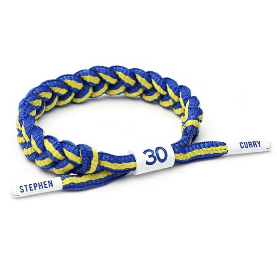 NBA PLAYERS Braided Shoestring Bracelet Durant Curry Lebron Kawhi Jordan Davis - Image 3 of 4