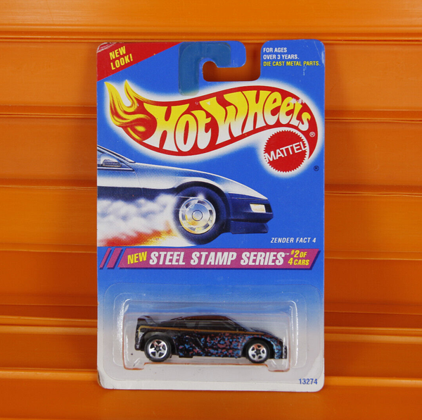 Hot Wheels - 1995 - Zender Fact 4 (5Sp's, Logo On Wing) - Steel Stamp 2/4 - #287-image