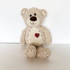 First  Main 12" Tender Teddy Bear Plush Knitted Stuffed Animal Heart