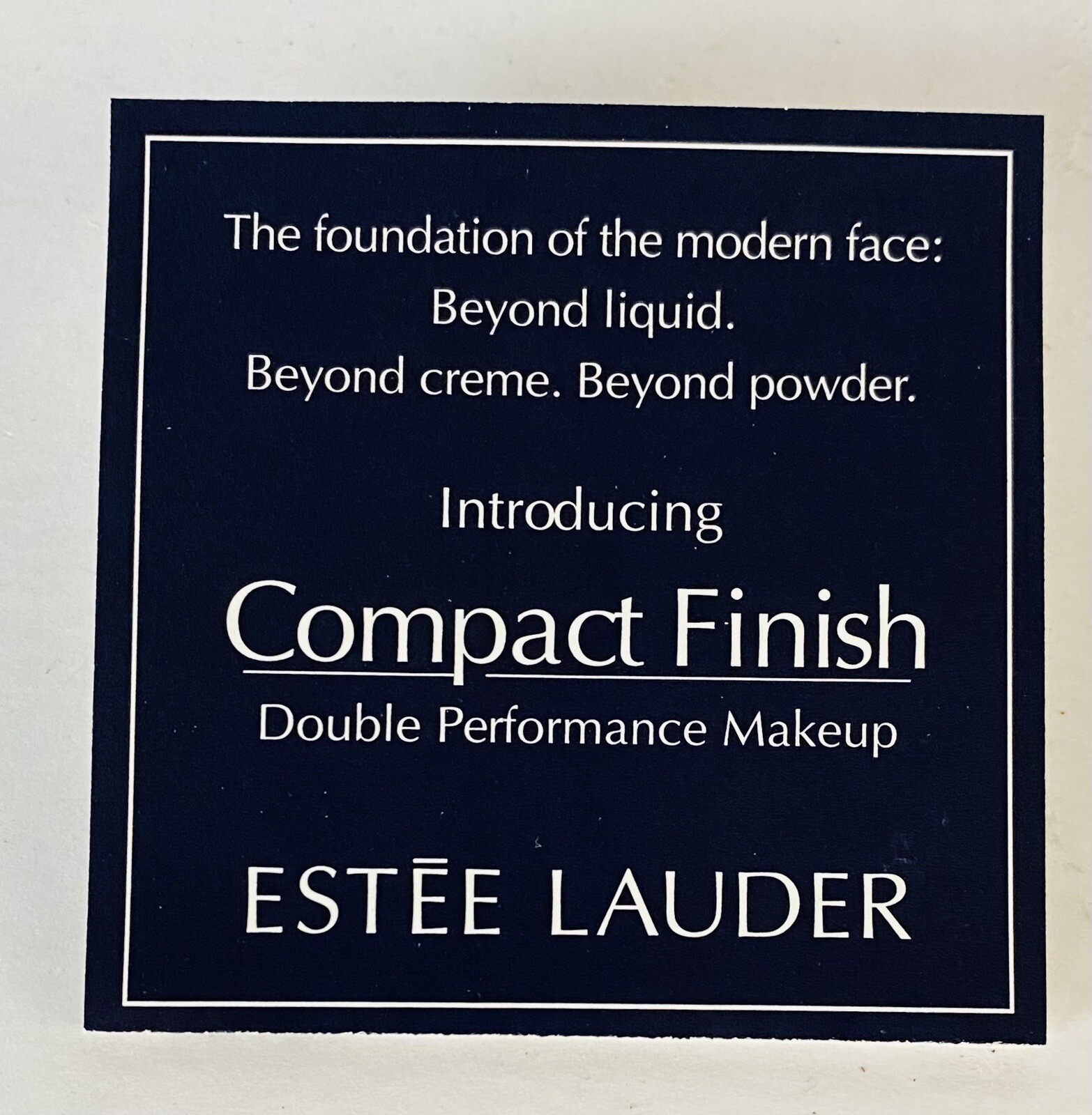 Vintage ESTEE LAUDER Compact Finish Double Performance Makeup BASIC ...