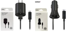 Verizon OEM Micro USB Wall and Vehicle Charger with 6 ft. Cable and LED Light